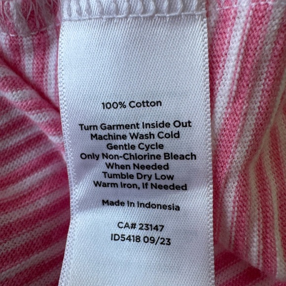 Talbots Pink Striped Top - Picture 4 of 4